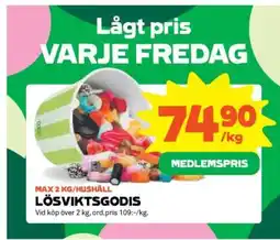 Stora Coop Lösviktsgodis erbjuda