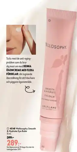 Oriflame Wellosophy Smooth & Hydrate Eye Balm erbjuda