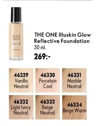 Oriflame THE ONE Illuskin Glow Reflective Foundation erbjuda