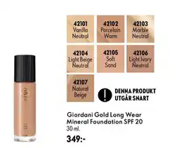 Oriflame Giordani Gold Long Wear Mineral Foundation SPF 20 erbjuda