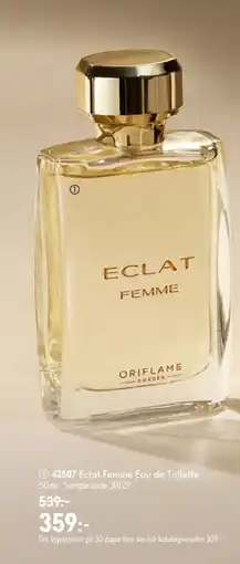 Oriflame Eclat Femme Eau de Toilette erbjuda