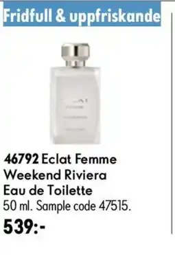 Oriflame Eclat Femme Weekend Riviera Eau de Toilette erbjuda