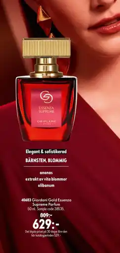 Oriflame Giordani Gold Essenza Supreme Parfum erbjuda