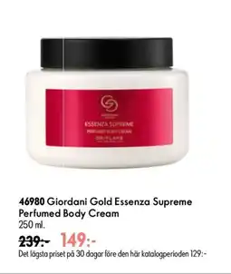 Oriflame Giordani Gold Essenza Supreme Perfumed Body Cream erbjuda