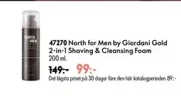 Oriflame North for Men by Giordani Gold 2-in-1 Shaving & Cleansing Foam erbjuda