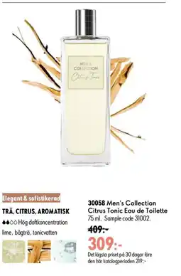 Oriflame Men's Collection Citrus Tonic Eau de Toilette erbjuda