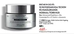 Oriflame Novage+ Multi-Active Anti-Ageing Night Cream Rich erbjuda