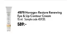 Oriflame Novage+ Restore Renewing Eye & Lip Contour Cream erbjuda