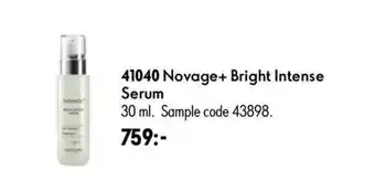 Oriflame Novage+ Bright Intense Serum erbjuda
