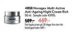 Oriflame Novage+ Multi-Active Anti-Ageing Night Cream Rich erbjuda