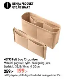 Oriflame Felt Bag Organiser erbjuda