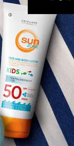 Oriflame Sun Zone Face & Body Lotion Kids SPF 50 High erbjuda