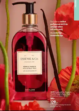 Oriflame Essense&Co. Poppy & Vanilla Hand & Body Wash erbjuda