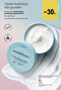 Oriflame Essentials Multi-Purpose Cream with Vitamin E & Canola Oil erbjuda