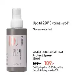 Oriflame DUOLOGI Heat Protect Spray erbjuda