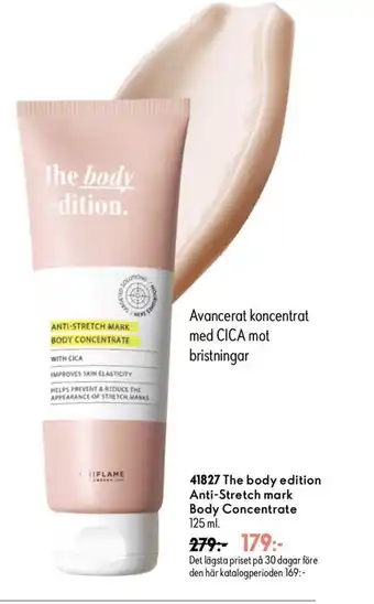 Oriflame The body edition Anti-Stretch mark Body Concentrate erbjuda