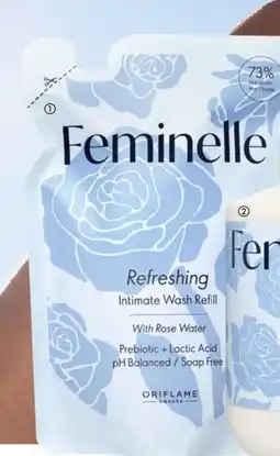 Oriflame Feminelle Refreshing Intimate Wash Refill with Rose Water erbjuda