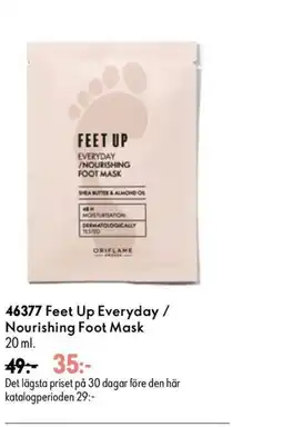Oriflame Feet Up Everyday/ Nourishing Foot Mask erbjuda