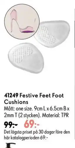 Oriflame Festive Feet Foot Cushions erbjuda