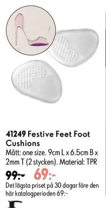 Oriflame Festive Feet Foot Cushions erbjuda