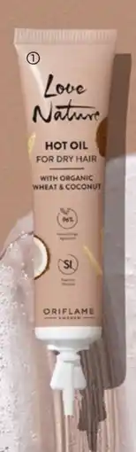 Oriflame Love Nature Hot Oil For Dry Hair with Organic Wheat & Coconut erbjuda