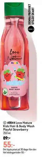Oriflame Love Nature Kids Hair & Body Wash Playful Strawberry erbjuda