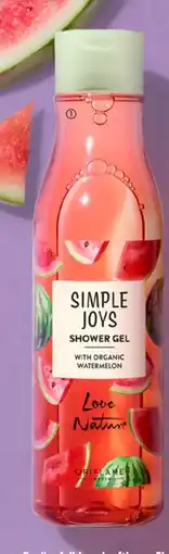 Oriflame Simple Joys Shower Gel with Organic Watermelon Love Nature erbjuda