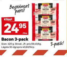 City Gross Bacon 3-pack erbjuda