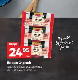 City Gross Bacon 3-pack erbjuda