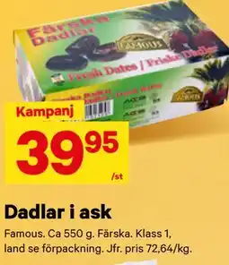 City Gross Dadlar i ask erbjuda