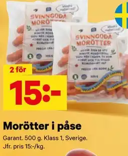 City Gross Morötter i påse erbjuda