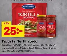City Gross Tacosås, Tortillabröd erbjuda