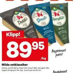City Gross Milda ostklassiker erbjuda