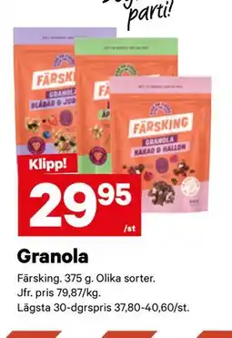 City Gross Granola erbjuda