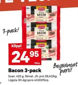 City Gross Bacon 3-pack erbjuda