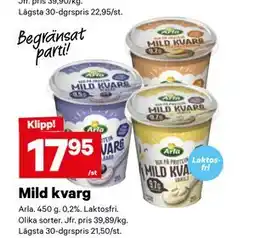 City Gross Mild kvarg erbjuda