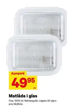 City Gross Matlåda i glas erbjuda