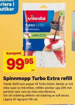 City Gross Spinnmopp Turbo Extra refill erbjuda