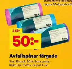 City Gross Avfallspåsar färgade erbjuda