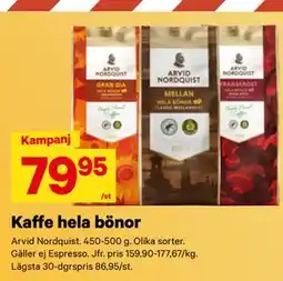 City Gross Kaffe hela bönor erbjuda
