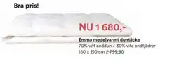Hemtex Emma medelvarmt duntäcke erbjuda