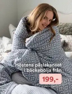 Hemtex Höstens påslakanset i bäckebölja, Medlemspris erbjuda