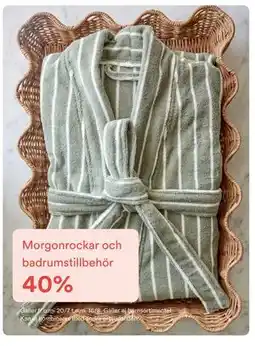 Hemtex Morgonrockar och badrumstillbehör erbjuda