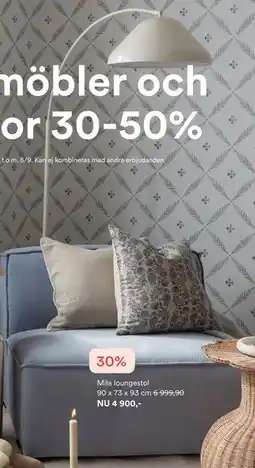 Hemtex Mila loungestol erbjuda