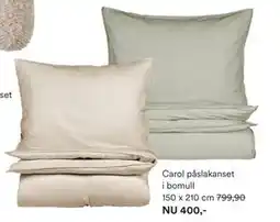 Hemtex Carol påslakanset i bomull erbjuda