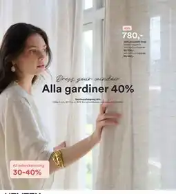 Hemtex Selma linnegardin erbjuda