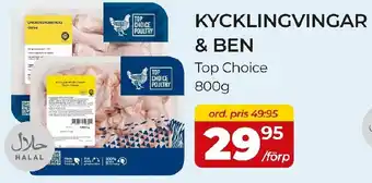 Kycklingvingar & ben Top Choice