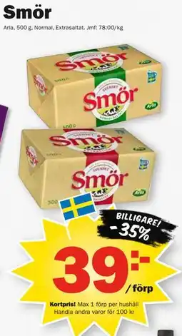 Pekås Smör, Medlemspris erbjuda