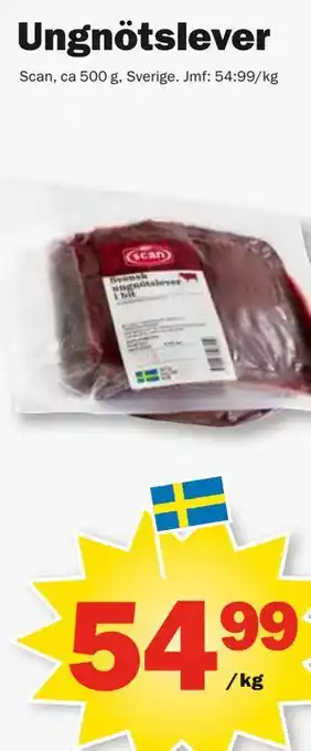 Pekås Ungnötslever erbjuda