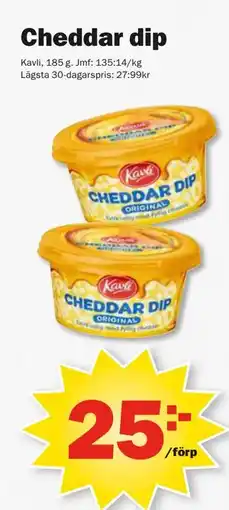Pekås Cheddar dip erbjuda